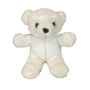 Vintage It's All Greek To Me White Teddy Bear Plush Stuffed Animal 5" Hanging